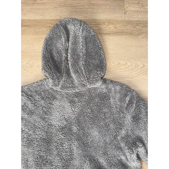 Eddie Bauer Youth Boys Fleece Jacket Gray Full Zip Size 16 Youth XL Blue Hoodie - Picture 8 of 8